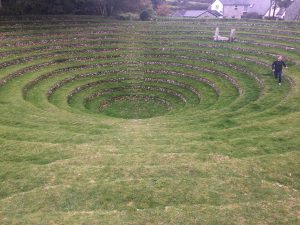 Open air grass amphitheatre