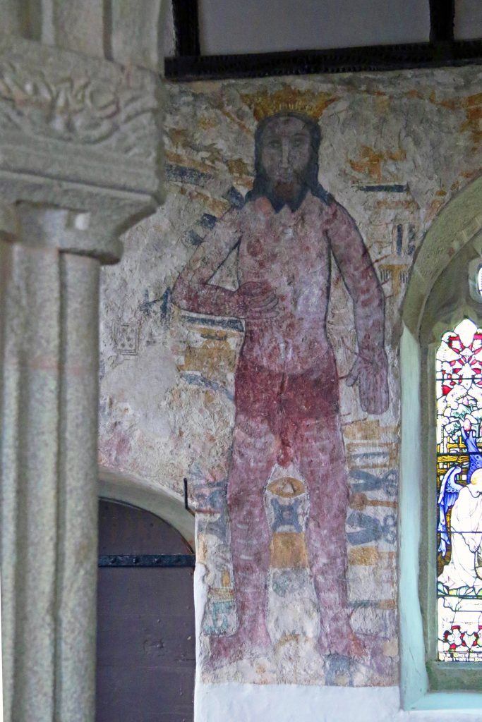 A wall painting in a church