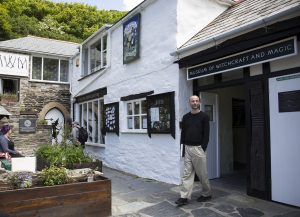 The entrance to The Museum of Witchcraft and Magic