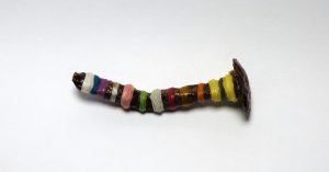 An old nail bound in thread